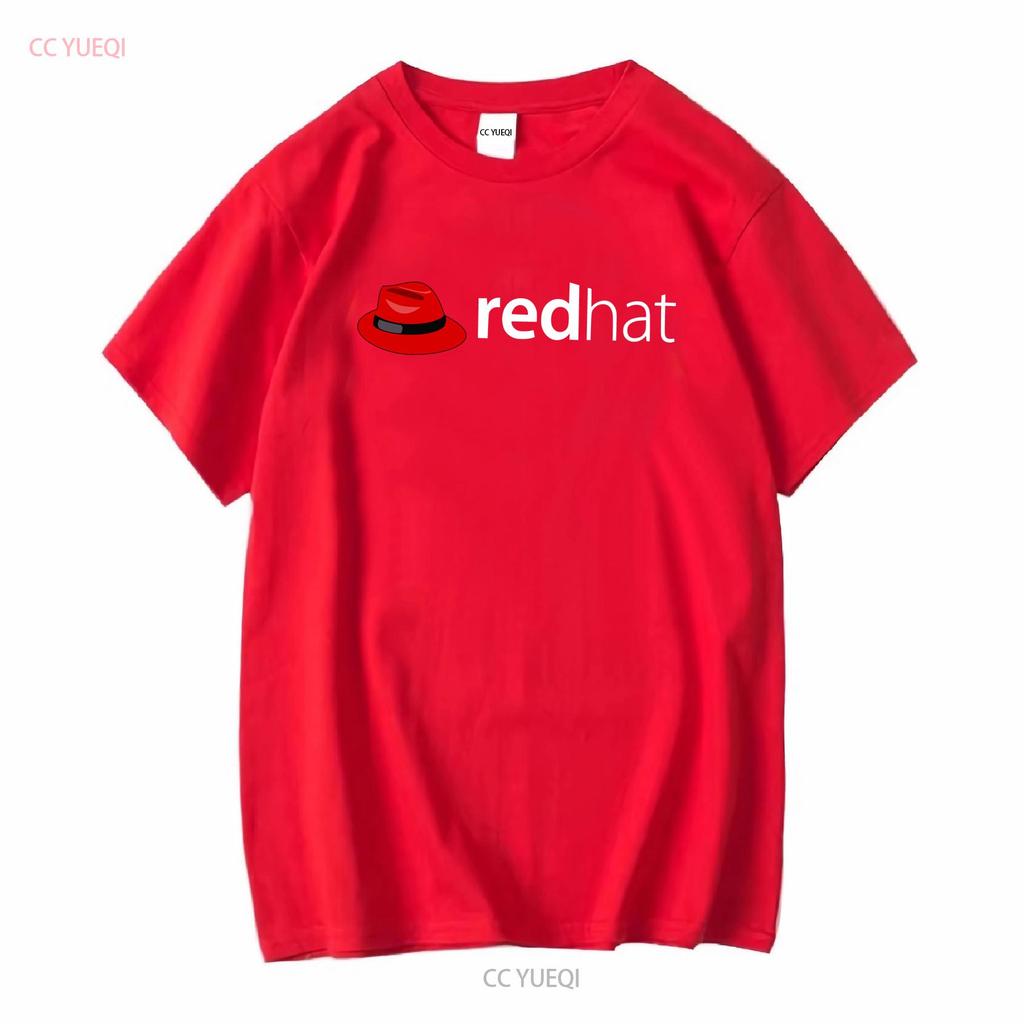 Linux Redhat Liebhaber T-Shirt Pinguin Tux Open Source OS Männer Jugend Mädchen Frauen T-Shirt Mehr Farben und Größen Vintage Gewaschen Bequem