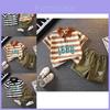 Trendy Boys Summer Set 2024 Stylish Short Sleeve Polo Shirt Outfit For Kids 3 To 8 Years