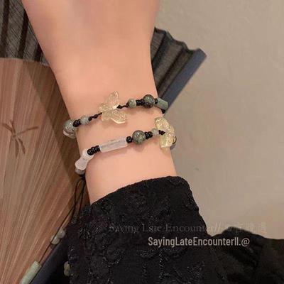 Lantingxu Butterfly Bamboo Zen Bracelet: Exquisite, Light Luxury, New Chinese Style