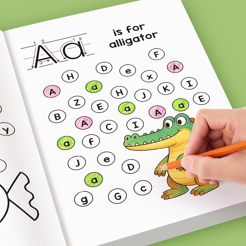 Non-Toxic Children'S Alphabet Practice Book Creative Color Activities Writing Skills Gift