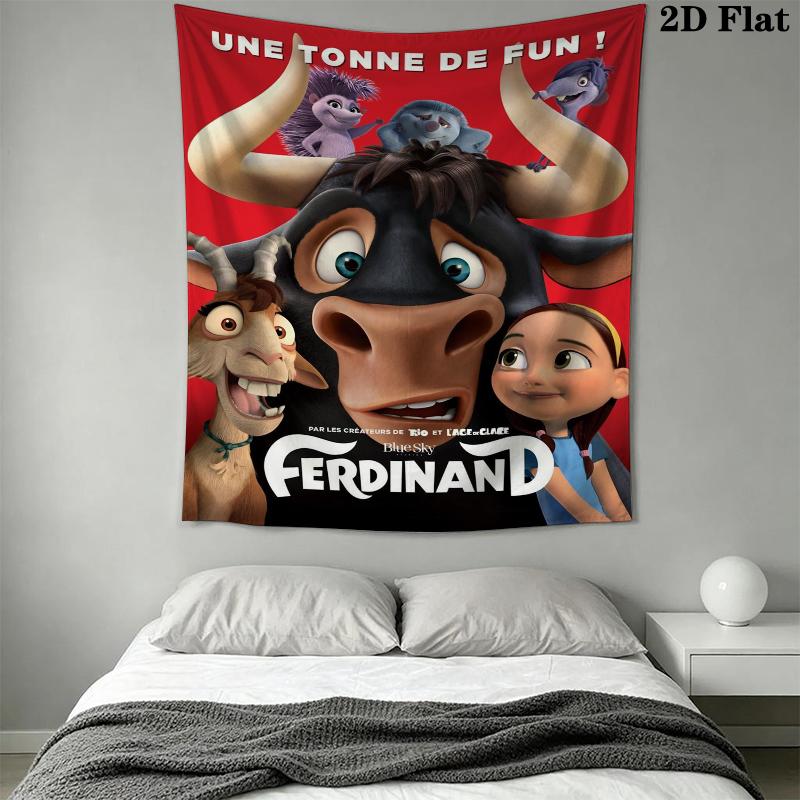 Ferdinand Wall Tapestry Aesthetic Wall Hanging Printed Fabric Blanket Decorative Tapestries for Bedroom Living Room Home Decor