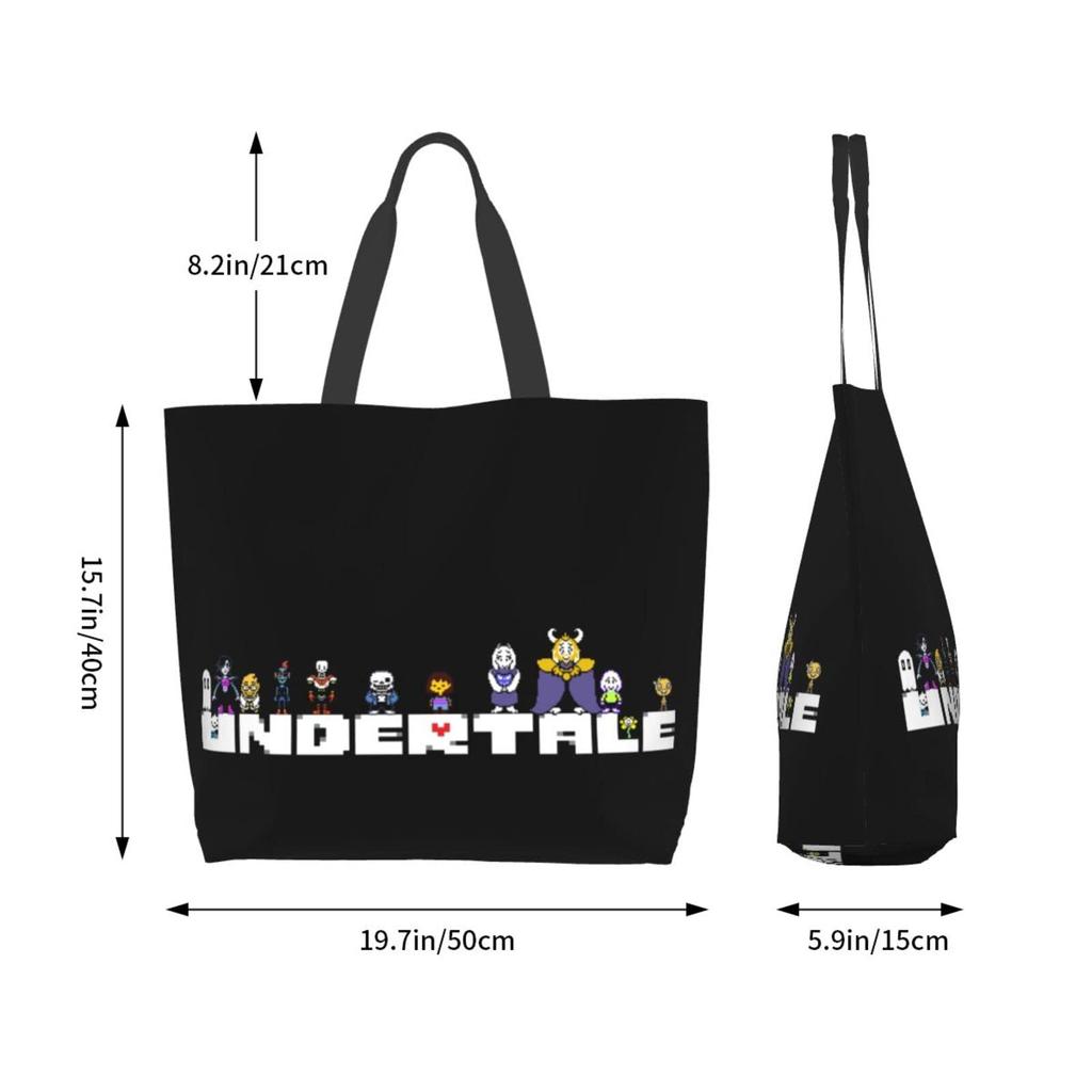 Undertale Body Shopping Large Capacity Tote The Makeup Eco Convenience Store Shopping Durable Convenience 50cm Wide X 40cm High X 15cm Thick [JMI]