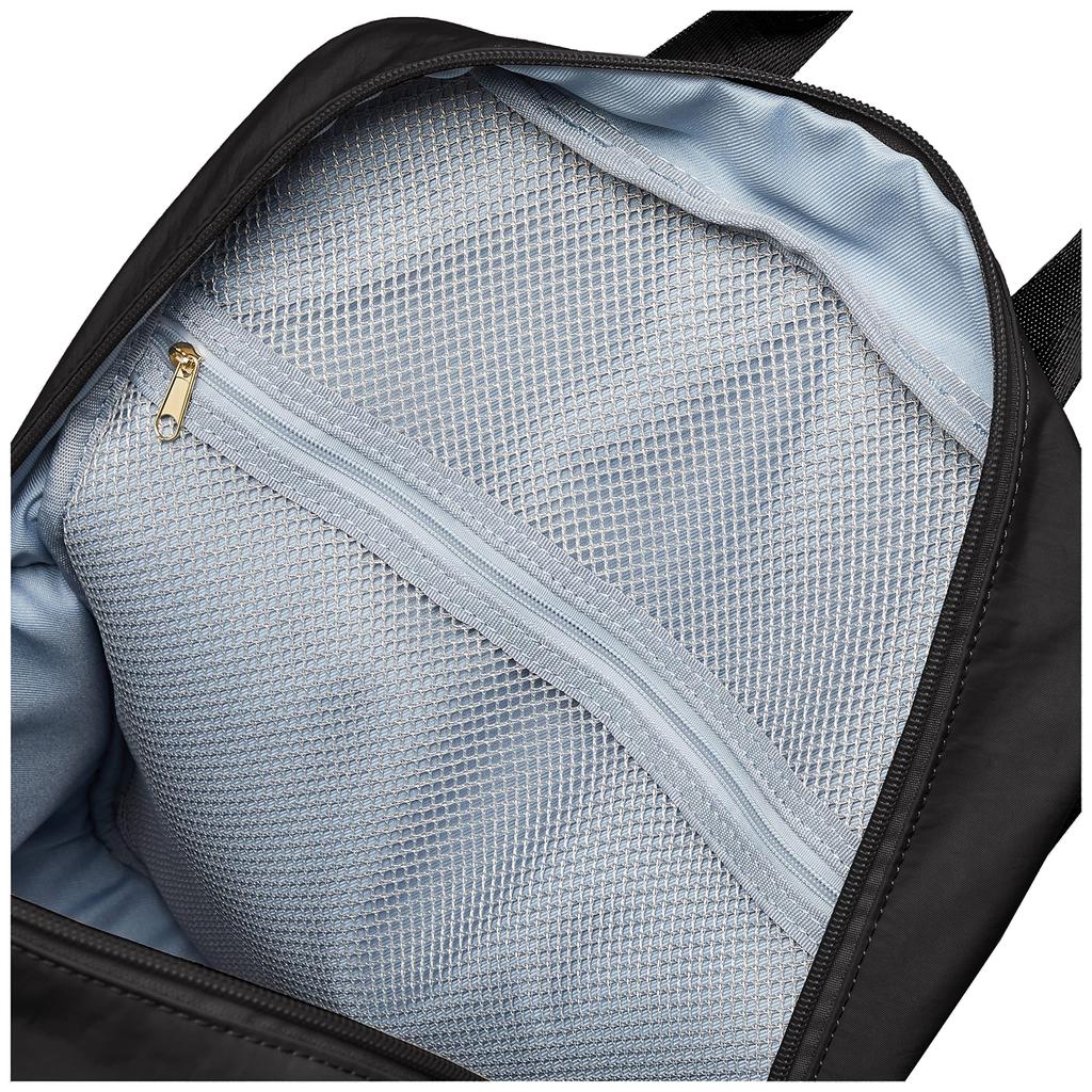 Prosperity Slim Business Backpack for Women, PTNK-02, Black, with Cowhide Leather and Nylon Design, Fits A4 and B4 Documents, and Fits Commuters.