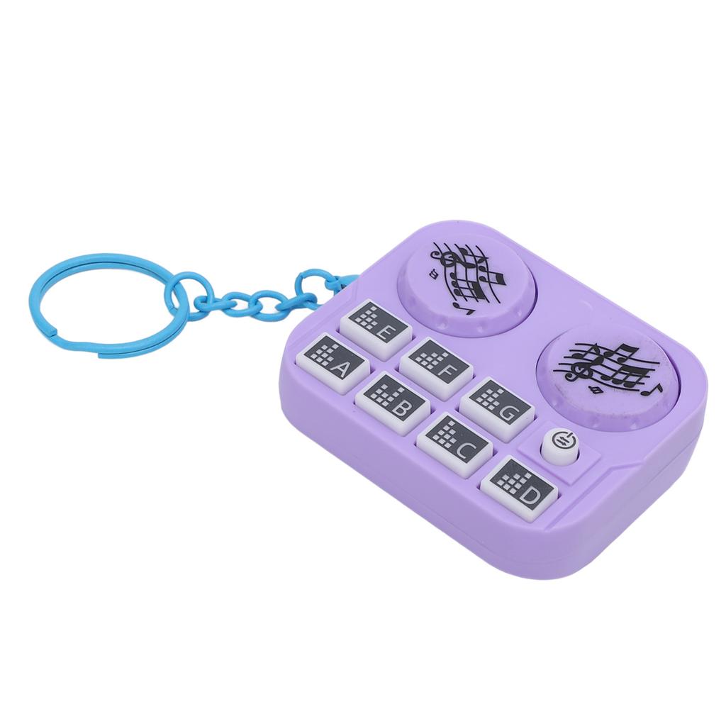 Keychain Colorful Lights DJ Disc Player Design Automatic Play and Self Press Mode Portable DJ Keyring
