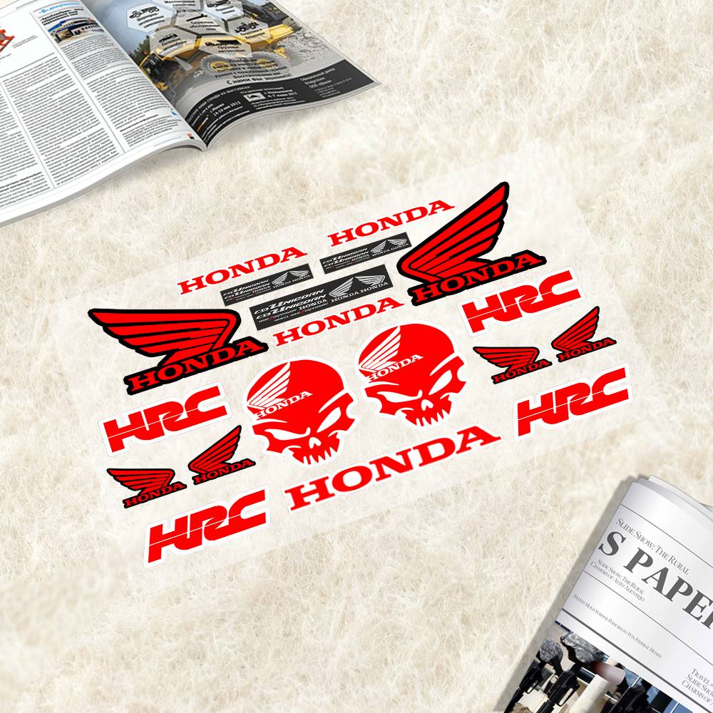 Honda-h Japanese Motorcycle Sticker Suitable For Motorcycle Body Reflective Car Sticker Helmet Decal AK7