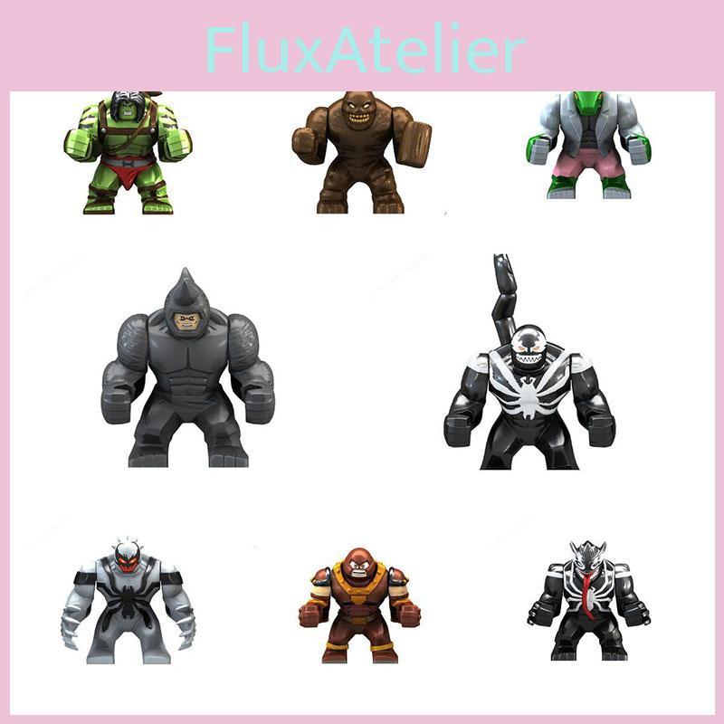 Super British Minifigure Son Of Hulk Red Tank Mud Face Serum Rhino Venom