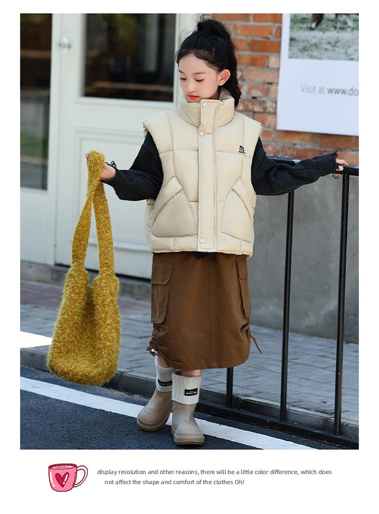 2025 Kids' Thick Cotton Vest: Warm Korean-Style Gilet for Fall & Winter