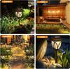 2Pcs Solar Ground Lights Garden Courtyard Corridor Decor Night Lights Festival Home Landscape Lighting Outdoor Solar Lawn Lamp