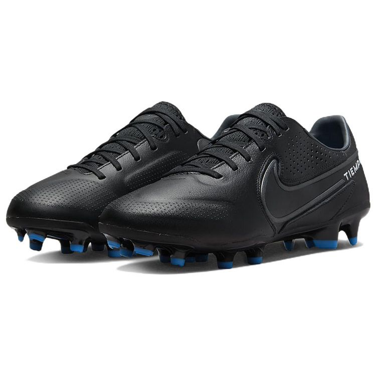 Nike Tiempo Legend 9 Pro FG Černá Tmavě kouřově šedá Unisex kopačky Summit-White Světle foto modrá DA1175-001