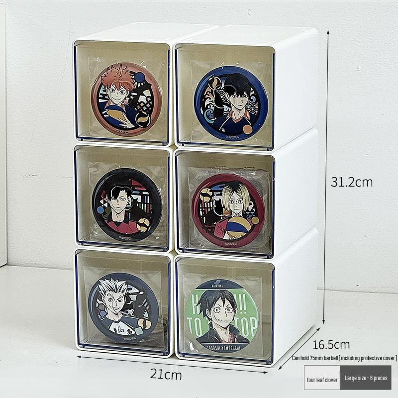 Baji 75mm Acrylic Drawer-Style Storage Box – Transparent, Moisture-Proof, Large Capacity