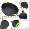 2pcs Food Grade  Fryer Silicone Baking Tray High Temperature Resistant Silicone Thick Baking Tray Cake Pizza Non-stick Baking Tray