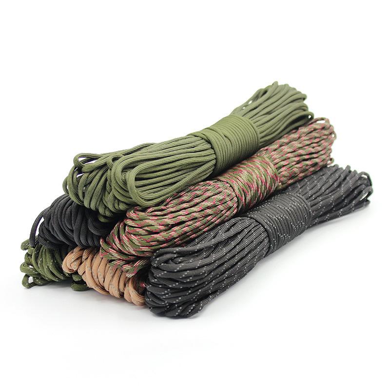 7-core 4mm Umbrella Rope Outdoor Multifunctional Mountaineering Parachute Equipment Safety Rope 31 Meter Umbrella