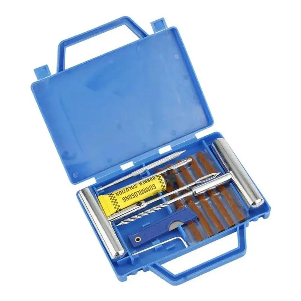 Auto Tire Repair Tool Tire Repair Rubber Strip Threaded Vacuum Repair Quick Tire Metal Kit Drill Kit P8H9