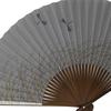 Folding Kyoto made in with a dragonfly design on a pearlescent fan, style, Japan, background.
