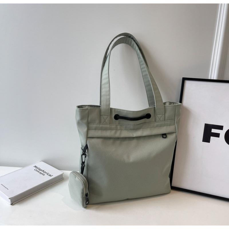 

Холщовая сумка-тоут для студенток колледжа, классная, большой вместимости, для поездок на работу, легкая, для отдыха, на плечо светло-зеленый