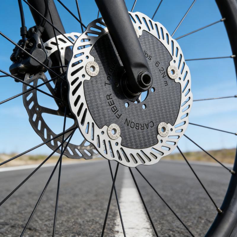 Disc Brake Road Mountain Bike Ultra Light Carbon Fiber Brake Disc Six Nail Middle Lock Disc 140mm/160mm