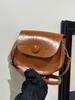 2024 Winter Textured Stylish Women's Crossbody Saddle Bag - Korean Style