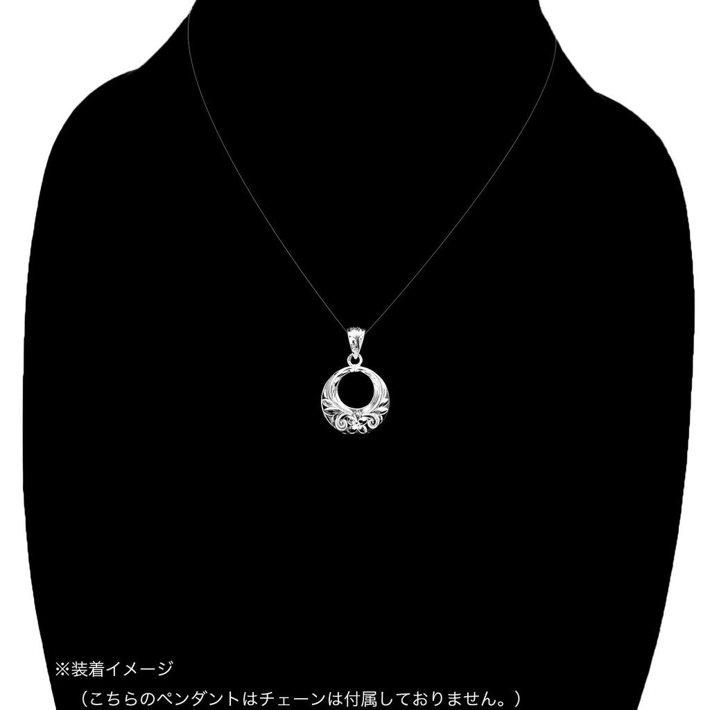 Leilani Hawaiian Jewelry Circle Pendant Necklace for Men, 925 Sterling Silver (Chain Not Included)