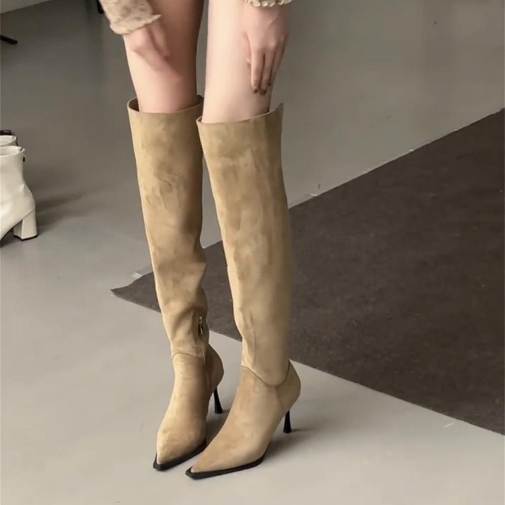 High Heel Over Knee Boots Girls Spice Girls Big Tube Pile Boots