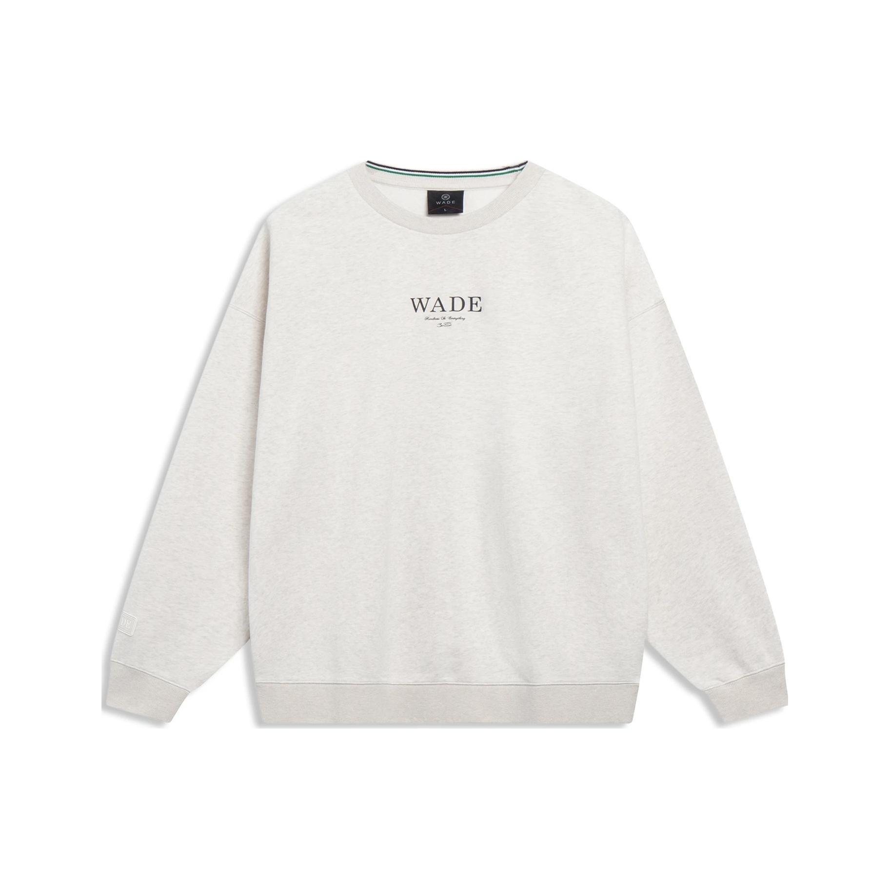 Li-Ning Way Of Wade Graphic Sweatshirt Light Grey Men s AWDT143-10 XL