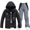 Men's and Women's Winter Ski Suit: Snowboard Jacket and Pants Set, Warm and Thickened for Outdoor Snow Sports.