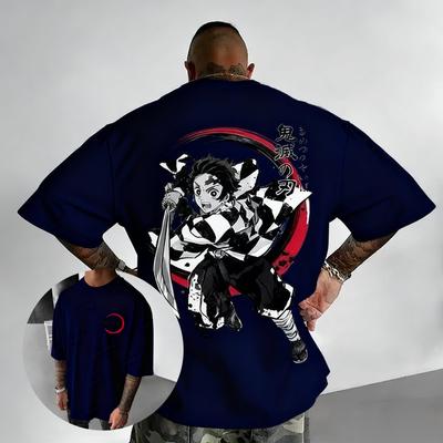 Sommer Trend 2025 Dämonentöter Anime Print Herren T-Shirt Streetwear Baumwolle Lässige Oberteile Kurzärmeliges Grafik-T-Shirt Y2k Kleidung