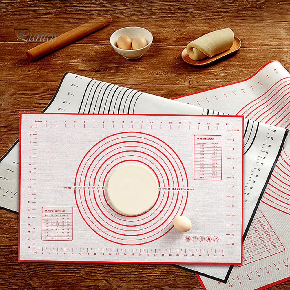 Puntos Silikon Rolling Sheet Backmatte Pad Antihaft-Backgeschirr Mehl Gebäck Teppich