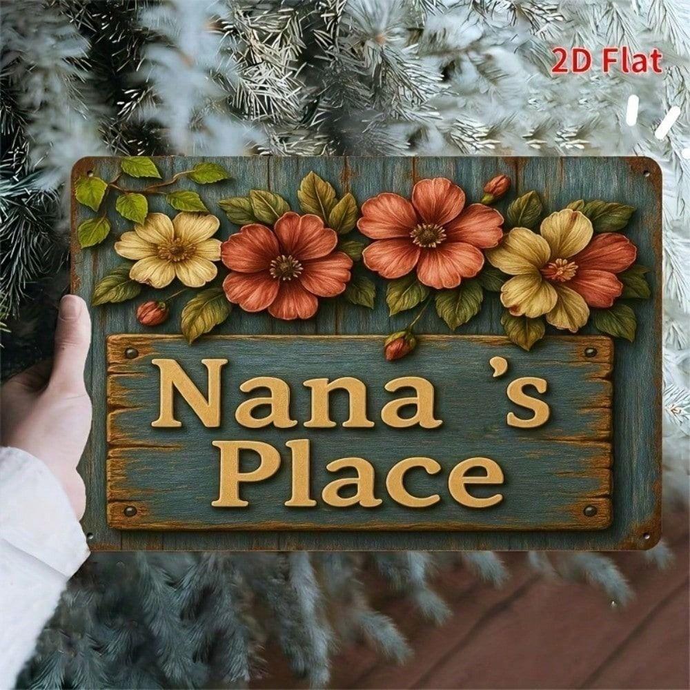 Vintage Metal Wall Sign Retro Tin Plaque Home Decor