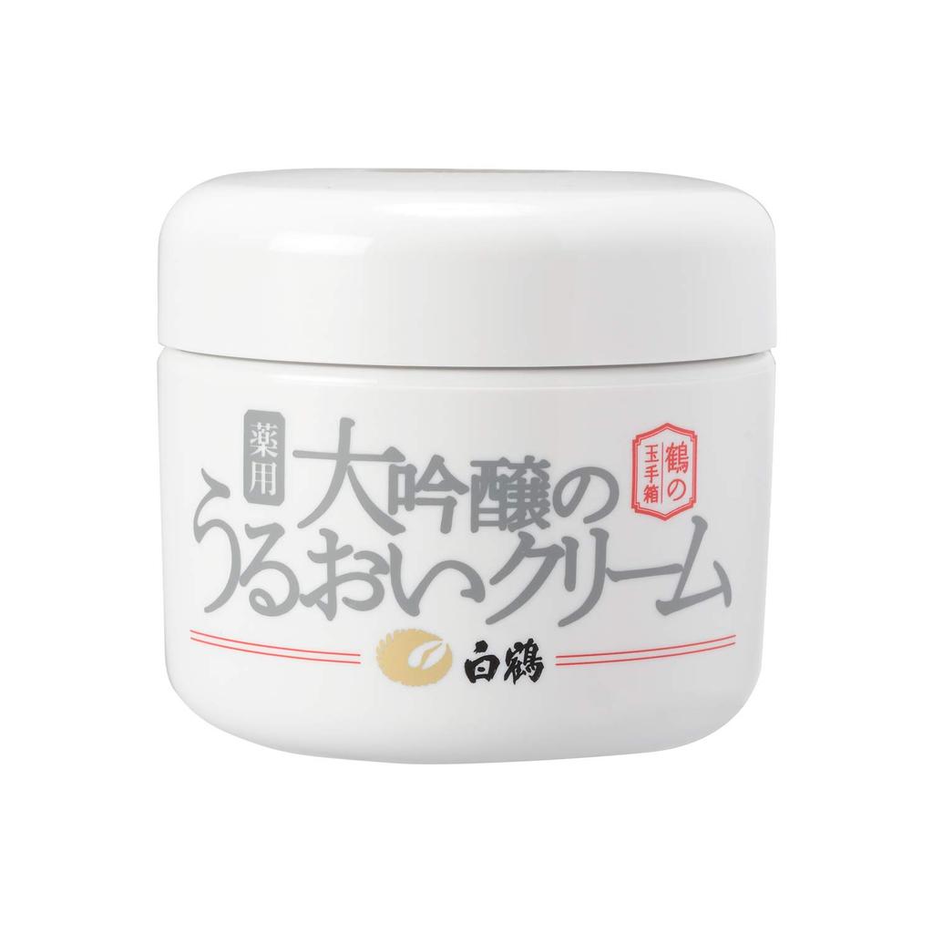 Hakutsuru Sake Brewery Hakutsuru Treasure Box Medicinal Daiginjo Moisture Cream 90g [Quasi-drug] Crane's (All-in-One)