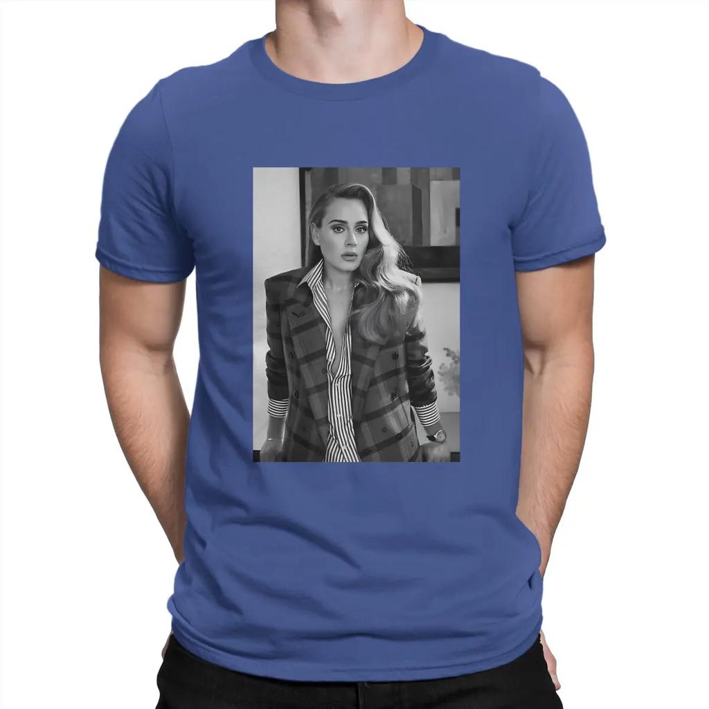 Adele Beauty T-shirt Carina Uomo A-Adele Cantante Casual Cotone Puro Maglietta Girocollo Manica Corta Magliette Idea Regalo Top