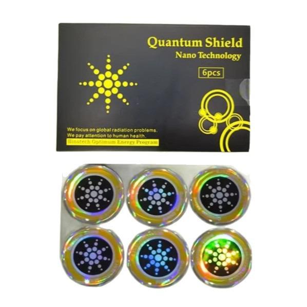 Six-Piece Energy Shield: Anti-Radiation Mobile Phone Stickers with Negative Ions