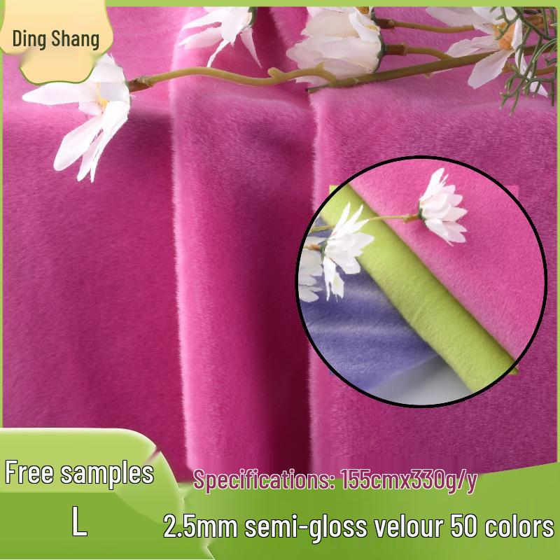 In Stock: 2.5 Mao Semi-Gloss Celon Velvet and 3-5 Mao Celon Velvet Plush Toy Fabric