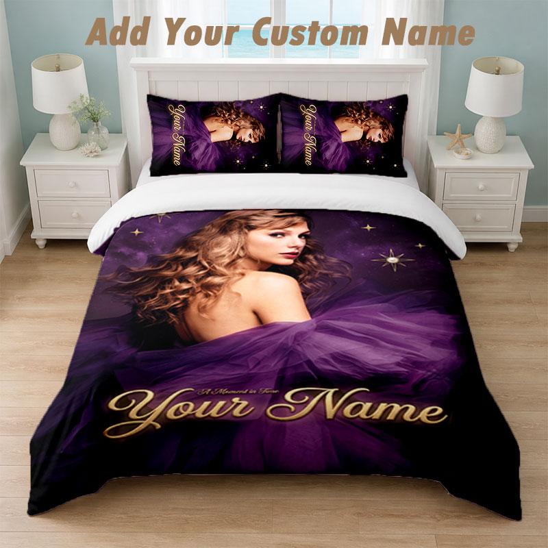 Bedding Set 1 Duvet Cover 2 Pillowcases Taylor Swift Print Soft Bed Linen Bedroom Decor