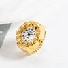 Diamond Ring Watch Stainless Steel Ladies Watch Fashion Finger Watch  Women