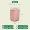 Simple Two-Tier Storage End Table Round Plastic Side Table with Drawer for Living Room Bedroom Small Circle Accent Table Ottoman