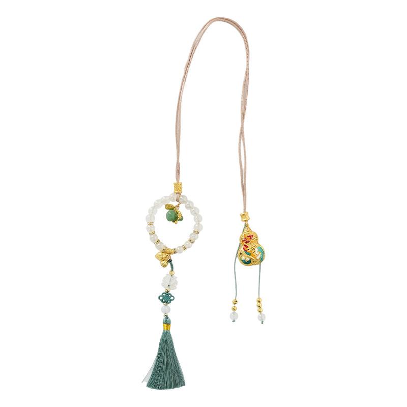 1PC Car hangers, ancient-style pendants, Chinese-style light luxury, high-end car rearview mirror pendants and ornaments