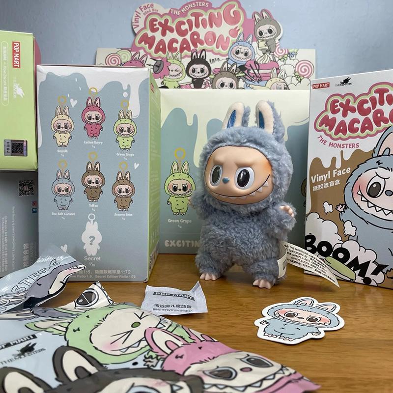 LABUBU Καρδιά Μακαρόν Βινυλιακή Σειρά Προσώπου Έκπληξη Blind Box Tide Play Κορίτσι Δώρο Χειροποίητα Στολίδια Διακόσμηση Κούκλα Αυτοκινήτου Έκπληξη Blind Box