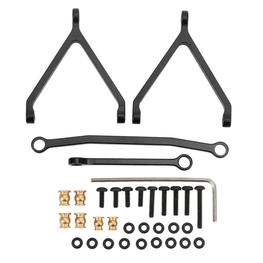 RC Chassis Links Steering Tie Rods Aluminum Alloy Upgrade Parts for FMS FCX24 1Celsius24 Crawler
