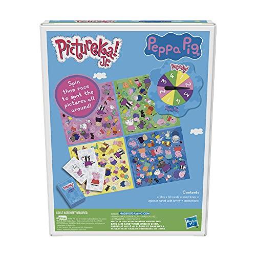 Hasbro Gaming Pictureka! Junior Peppa Pig Picture Game, a fun board game for preschoolers ages 4 and up, no reading required