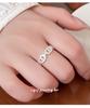 Cuiyan S925 Silver Korean Style Pig Nose Open Finger Ring for Women