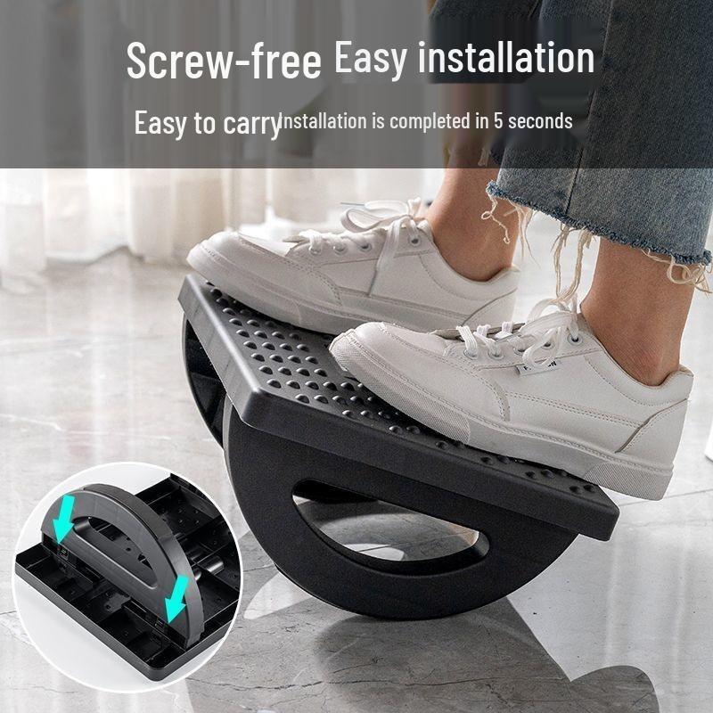 Under-Desk Footrest Ergonomic Footstool - Anti Erect-Leg Support Pedal