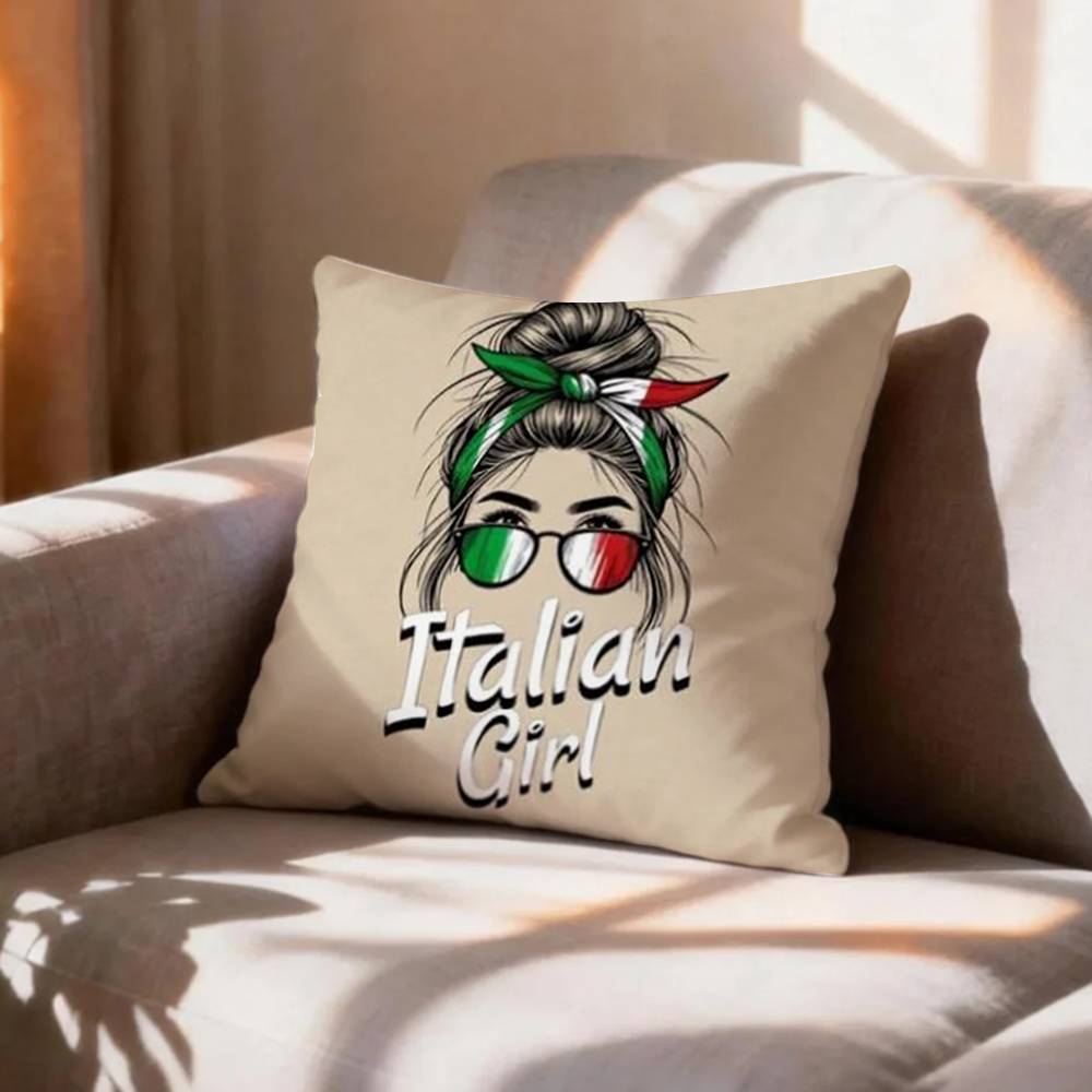 COOL FFlag of Italy Pillow Case Pattern Printed Pillowcase For Living Room Sofa Cushion Cover