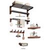 HANDUNYOU Black Walnut Wood 5-Piece Bathroom Hardware Set