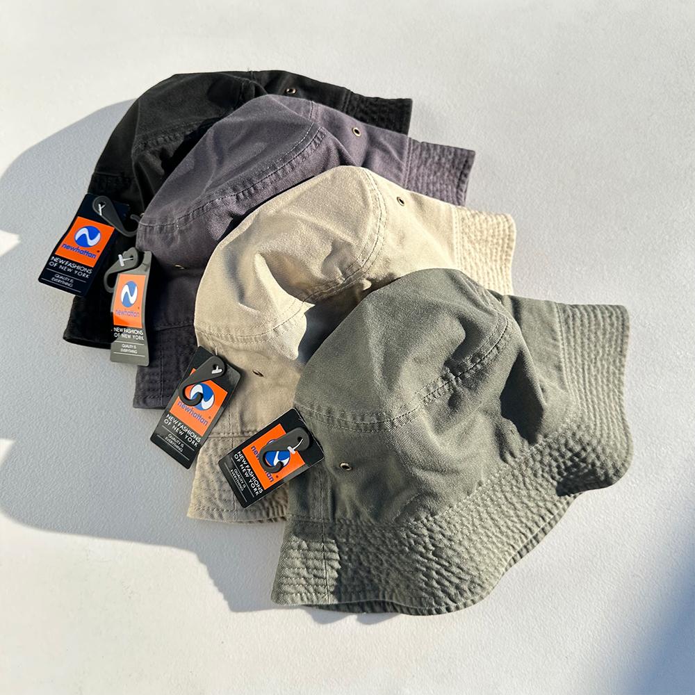 Nyuhaeteun Washed Bucket Hat (Olive)
