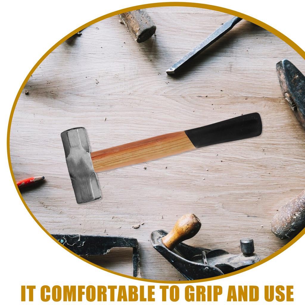 Oval Eye Wooden Hammer Handle Smooth Surface Replacement Accessory for Multipurpose Hammer Masonry Woodworking Repair Handle