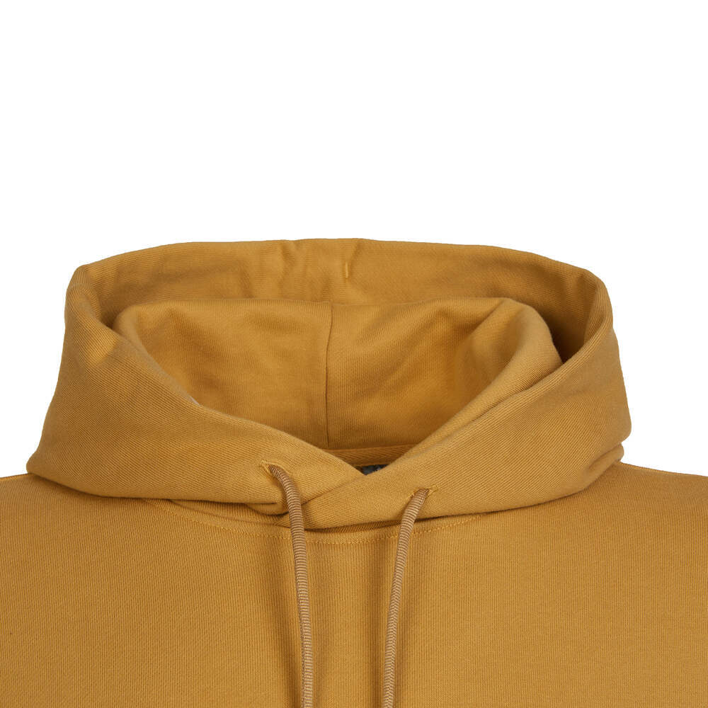 Adidas Solid Color Letter Print Loose Hoodie Pullover Long Sleeve Sweatshirt Men Tops Light-Gold IB2733