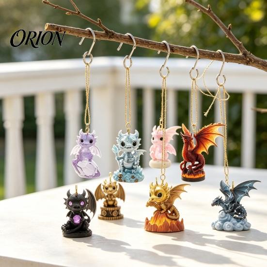 Unique Christmas Gifts Dragon Advent Calendar, 2D Countdown Box with Home Decor Accessories Acrylic Pendants, Festive Tree Hanging Decor, Holiday Gift