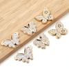 10pcs Gold Acrylic Butterfly Exquisite Butterfly Patch Ornaments For Women Girls DIY Clothing Shoes Jewelry Decor Accessories