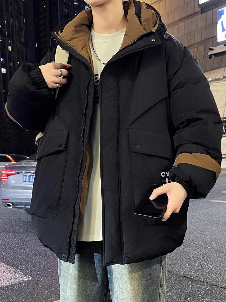 Winter Youth Fashion Cotton Jacket - Trendy, Warm, and Handsome Outerwear for Junior High and High School Boys