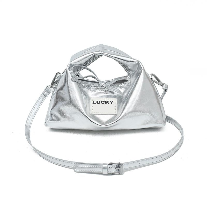 

Hot Sale Fashion Personality Niche Simple Portable Dumpling Bag Versatile Commuter Soft Leather Textured Messenger Bag Women